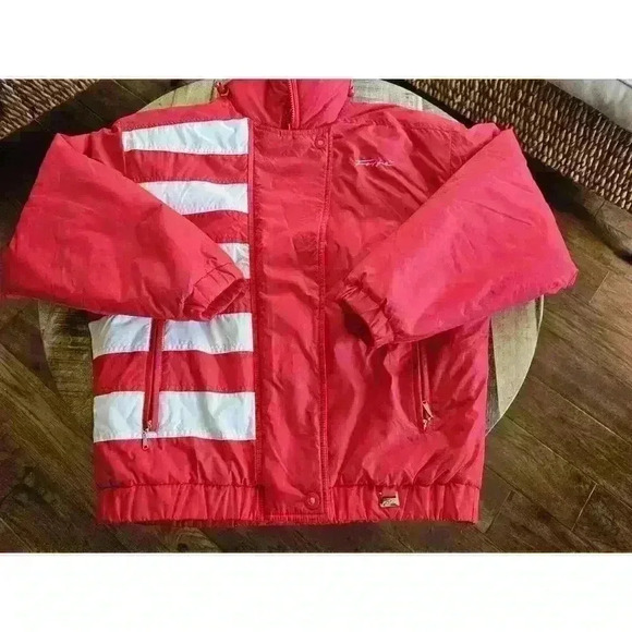 Vintage 90's Forte Women's Ski Jacket Size 10 Stunner Red - Picture 2 of 16